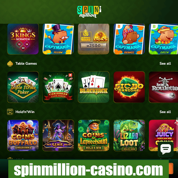 Jeux de table et Hold’n’Win